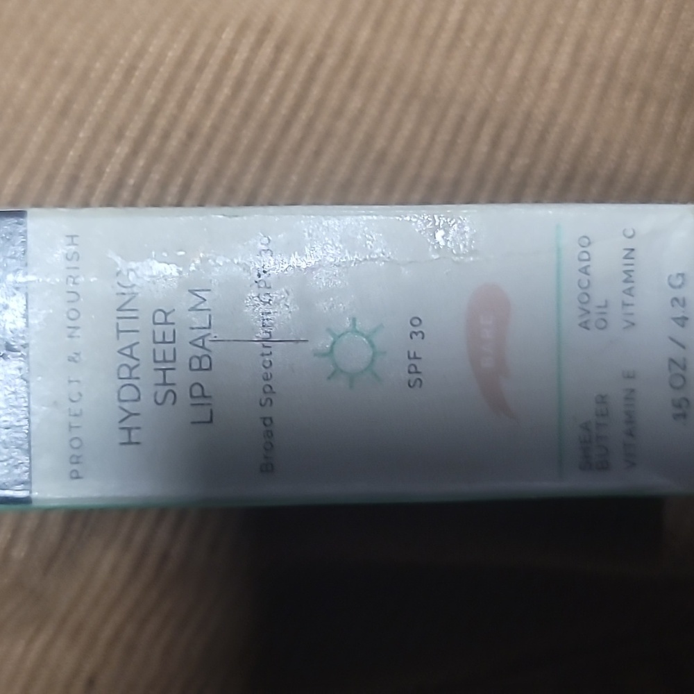 MDsolarsciennces hydrating lip balm sheer NIB